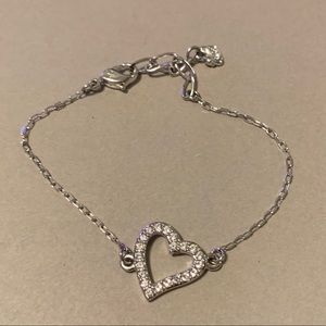 Swavroski heart bracelet
